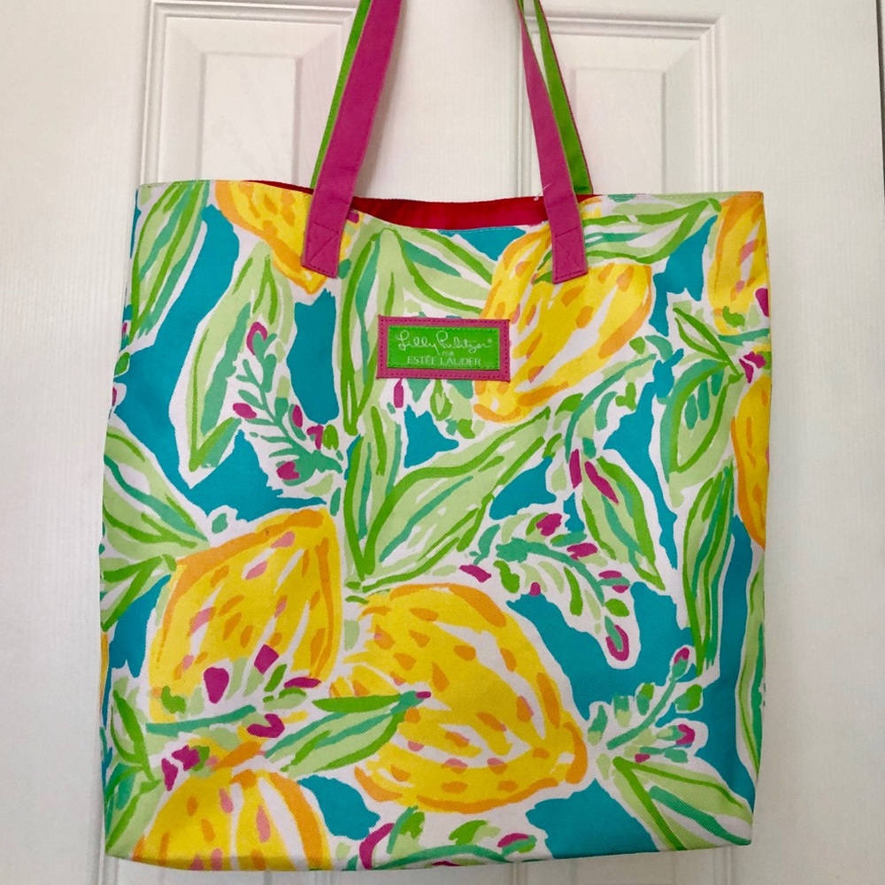 Lilly Pulitzer for Estée Lauder Floral Tote Bag